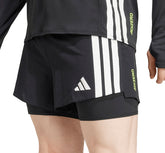 Adizero Gel Pocket 2 In 1 Mens Running Shorts - Black
