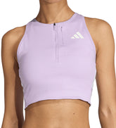 Adizero Gel Pocket Womens Running Crop Top - Purple